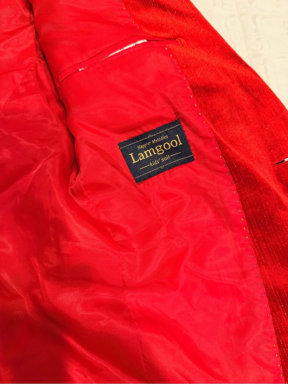 Red Velvet Blazer - Women's Tailored Single-Button Jacket